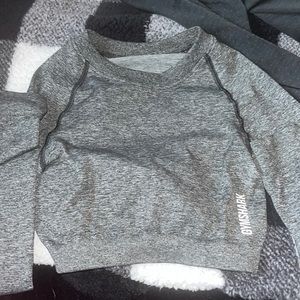 gymshark fitted crop long sleeve